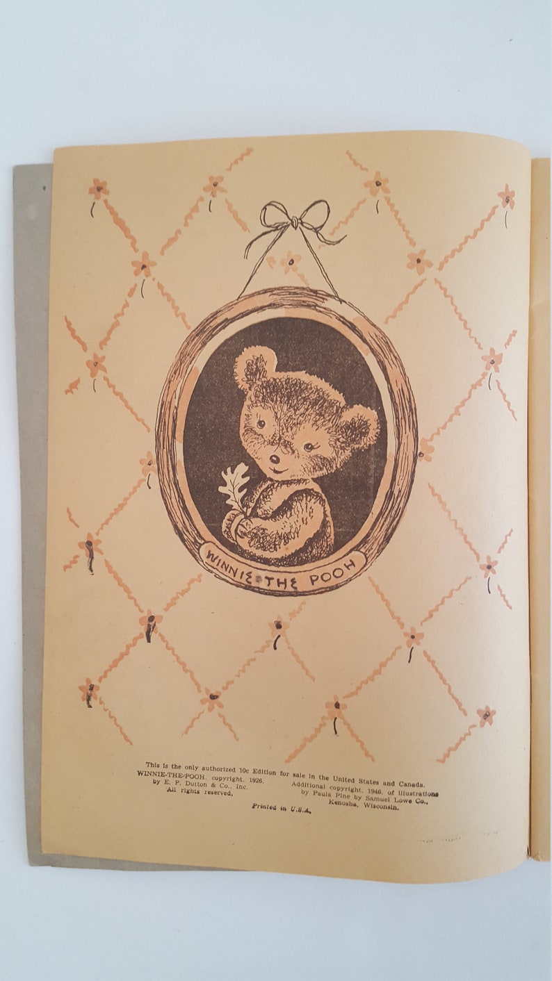 Vintage 1946 cubierta blanda Winnie the Pooh por A.A. Milne | Etsy