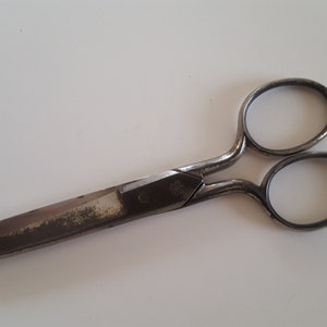 Antique sewing scissors, W.H. Morley & Sons, Germany, small size blunt nose probably from 1890&#39;s