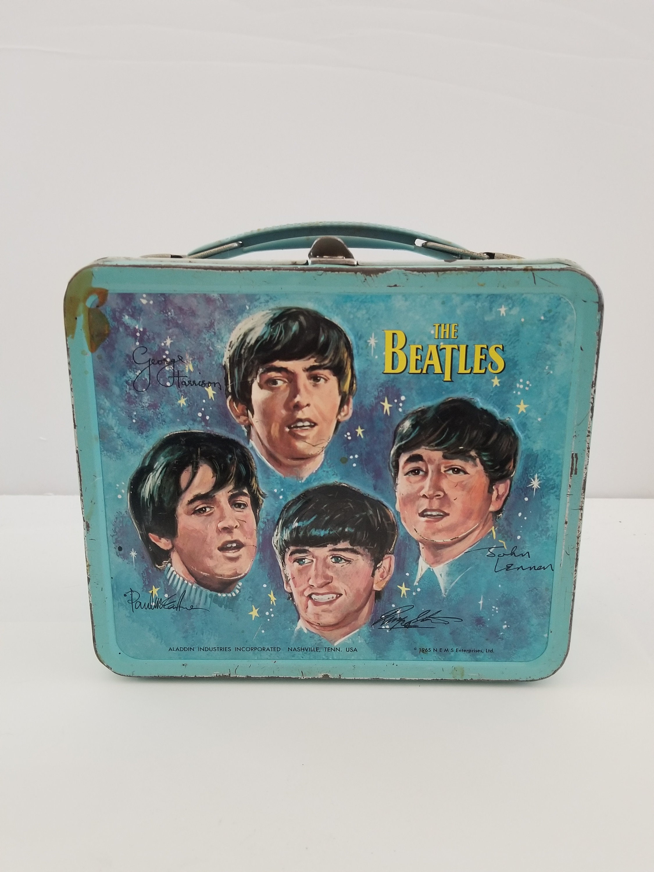 The Beatles Vintage Metal Lunchbox by Aladdin, 1965 - Ithaca Vintage