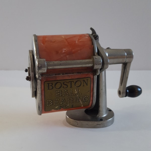 Antique circa 1930 Howard C Hunt Co.Boston Ball Bearing No.1 pencil sharpener Spectacular condition so rare it's hard to imagine it is real!