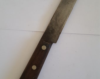 Vintage 40912 Dexter Southbridge, Mass modified bread knife, carbon steel wicked sharp!