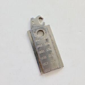 Vintage 1960&#39;s  AC spark plug gap tool, advertising, nice condition