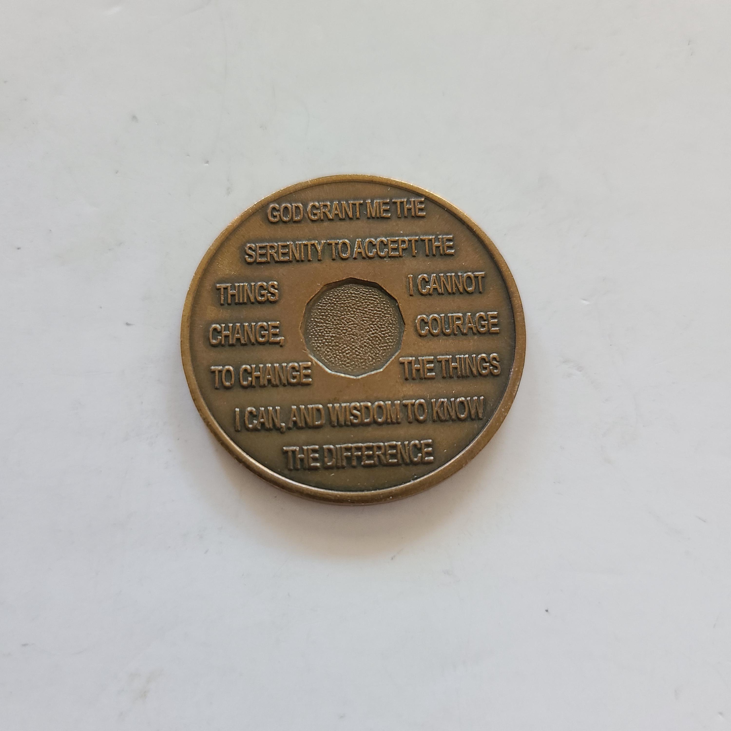 Vintage 1980's Alcoholics Anonymous 17 Years Sober, Serenity