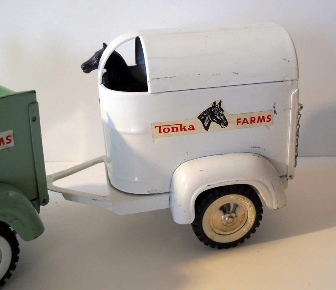 Complete Tonka Farms truck and horse trailer 1960's sweet Etsy