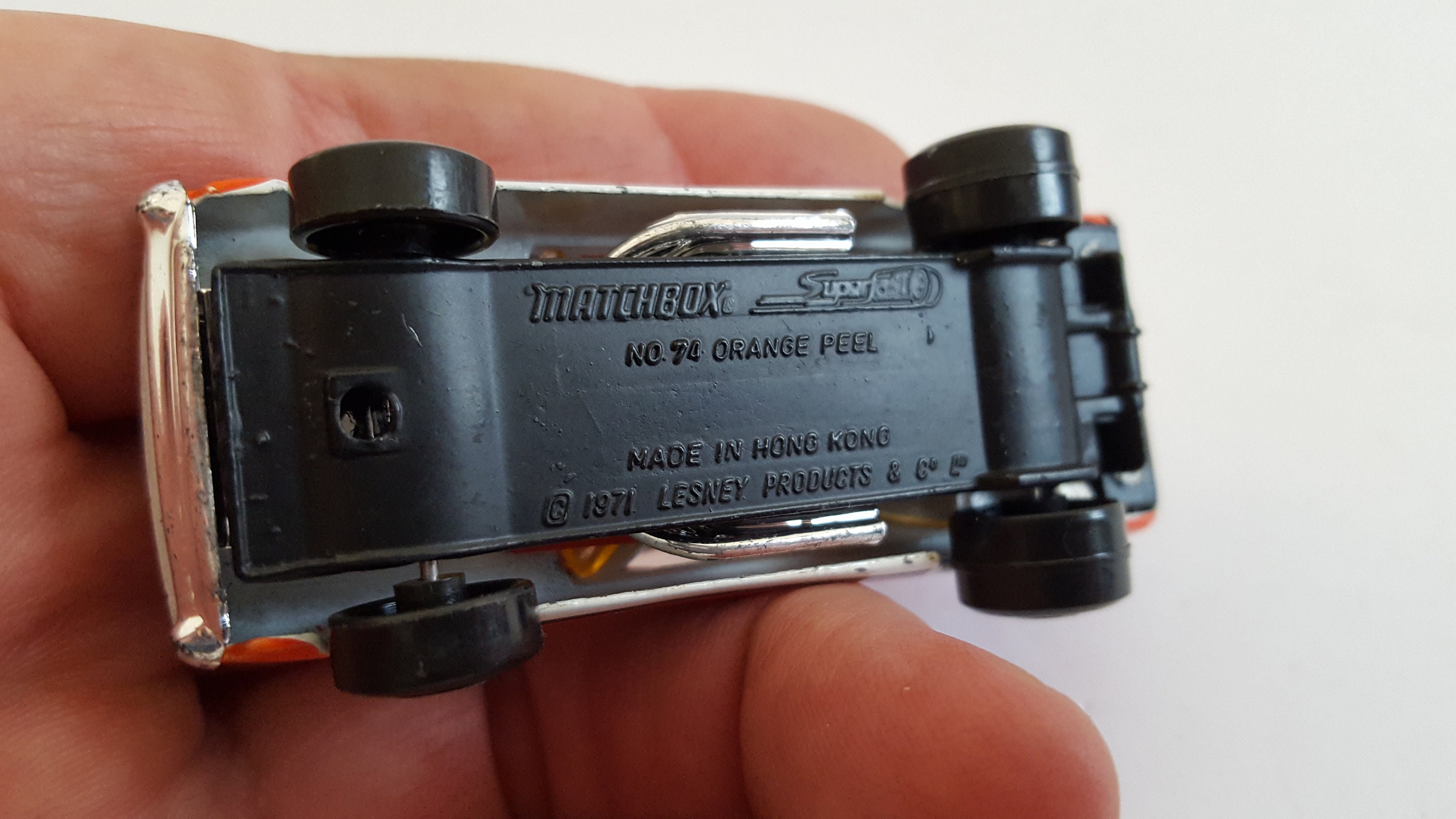 Vintage Matchbox orange Peel Dodge Charger Etsy