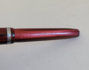 Vintage 1940's Esterbrook J Series Fountain Pen, Red Color