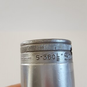 Vintage 1939 Date Code Snap-on Tools S-360 1/2 Deep 12pt Socket 1 1/8 ...
