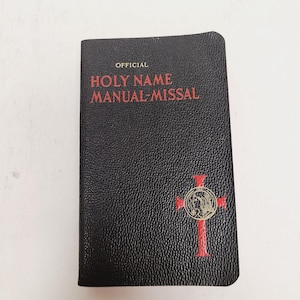 Vintage c1956 Holy Name Missal, Good Condition Latin English Holy Name Society