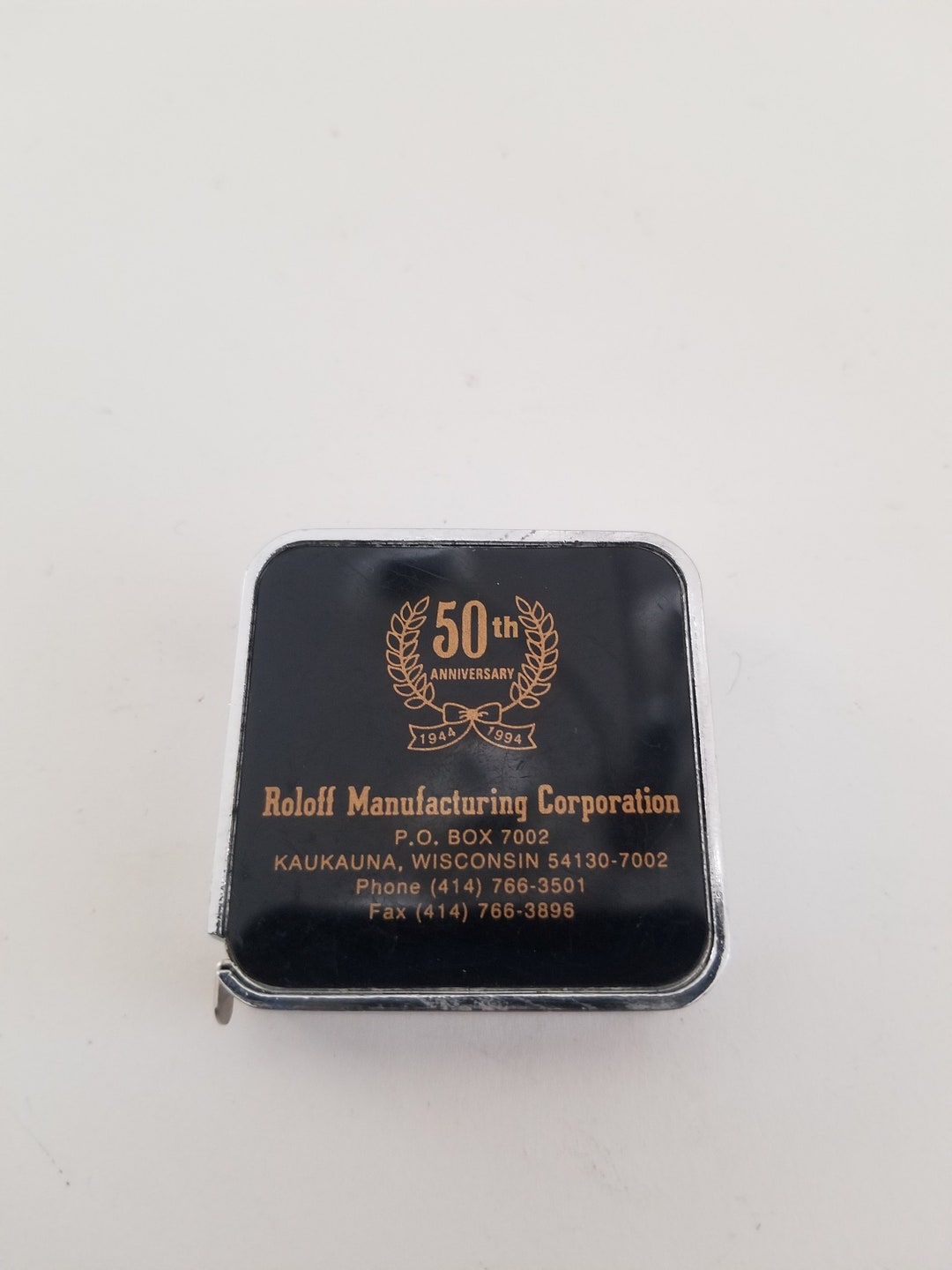 Vintage 1994 Barlow Advertising Tape Measure Roloff Manufacturing Corp