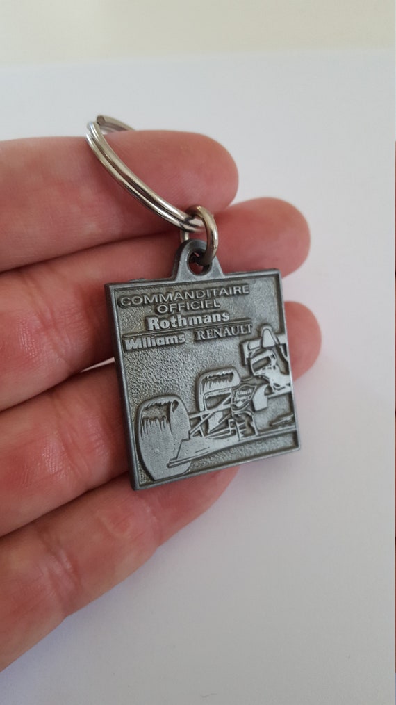 Vintage 1996 F1 Keyring: Rothmans Williams Renault, Jacques Villeneuve