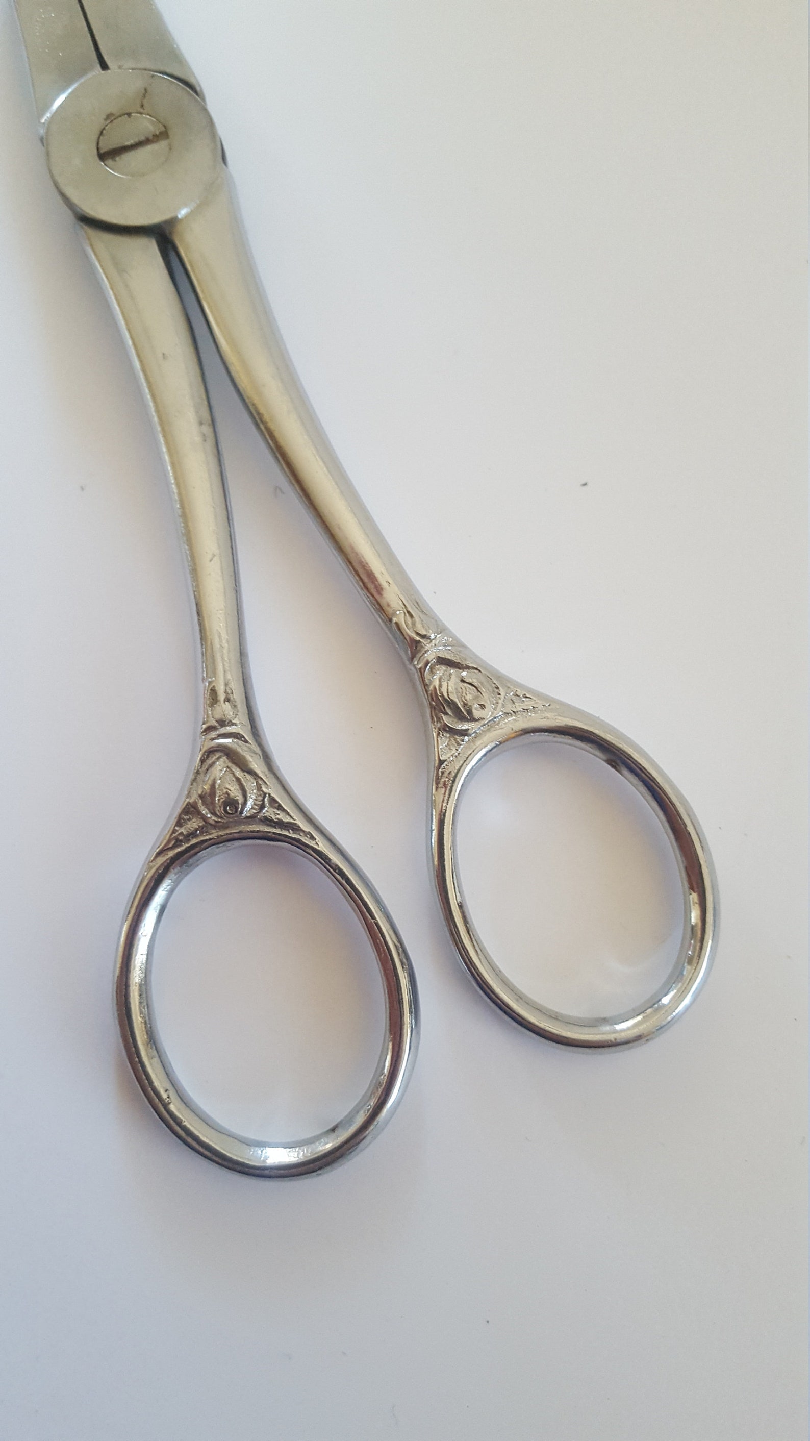 Vintage Wiss Flower Shears attributed cleaned chrome Etsy