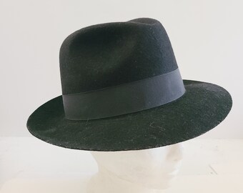 Dorfman Pacific Disney Dick Tracy Black Hat XL 90s DICK TRACY THE BLANK DISNEY FEDORA HAT 1990 DORFMAN PACIFIC  main image 2