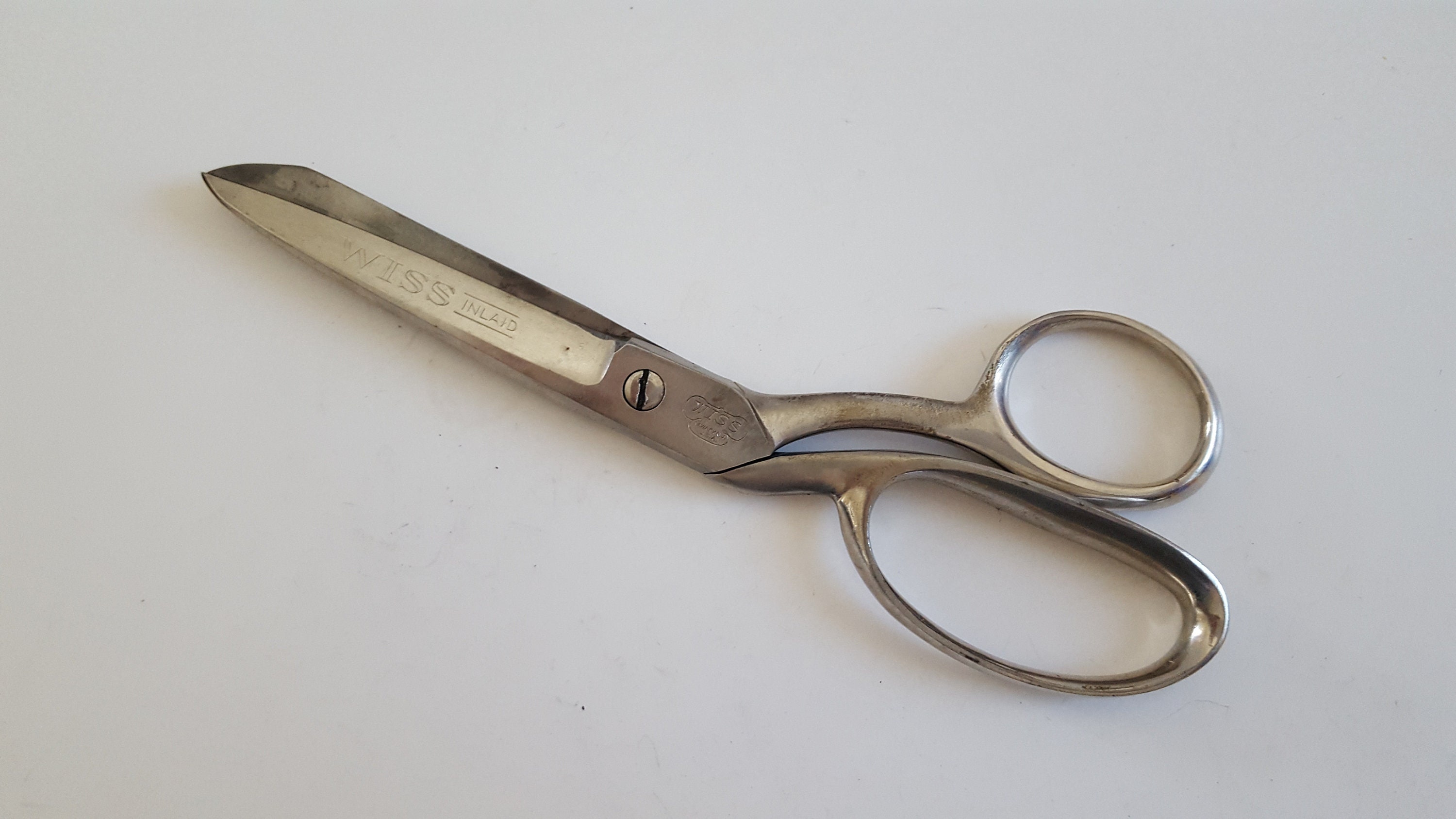 Vintage WISS Steel Forged Inlaid 8 Scissors/shears No.138, Sewing, Crafts 