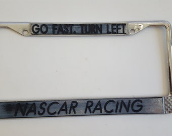 #24 Jeff Gordon NEW NASCAR Black Plastic License Plate Frame Made in USA 