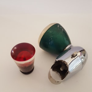 Vintage circa 1940's to 1950's Brodie knob, suicide knob with an additional signal knob, truck or tractor Classic car nice colors