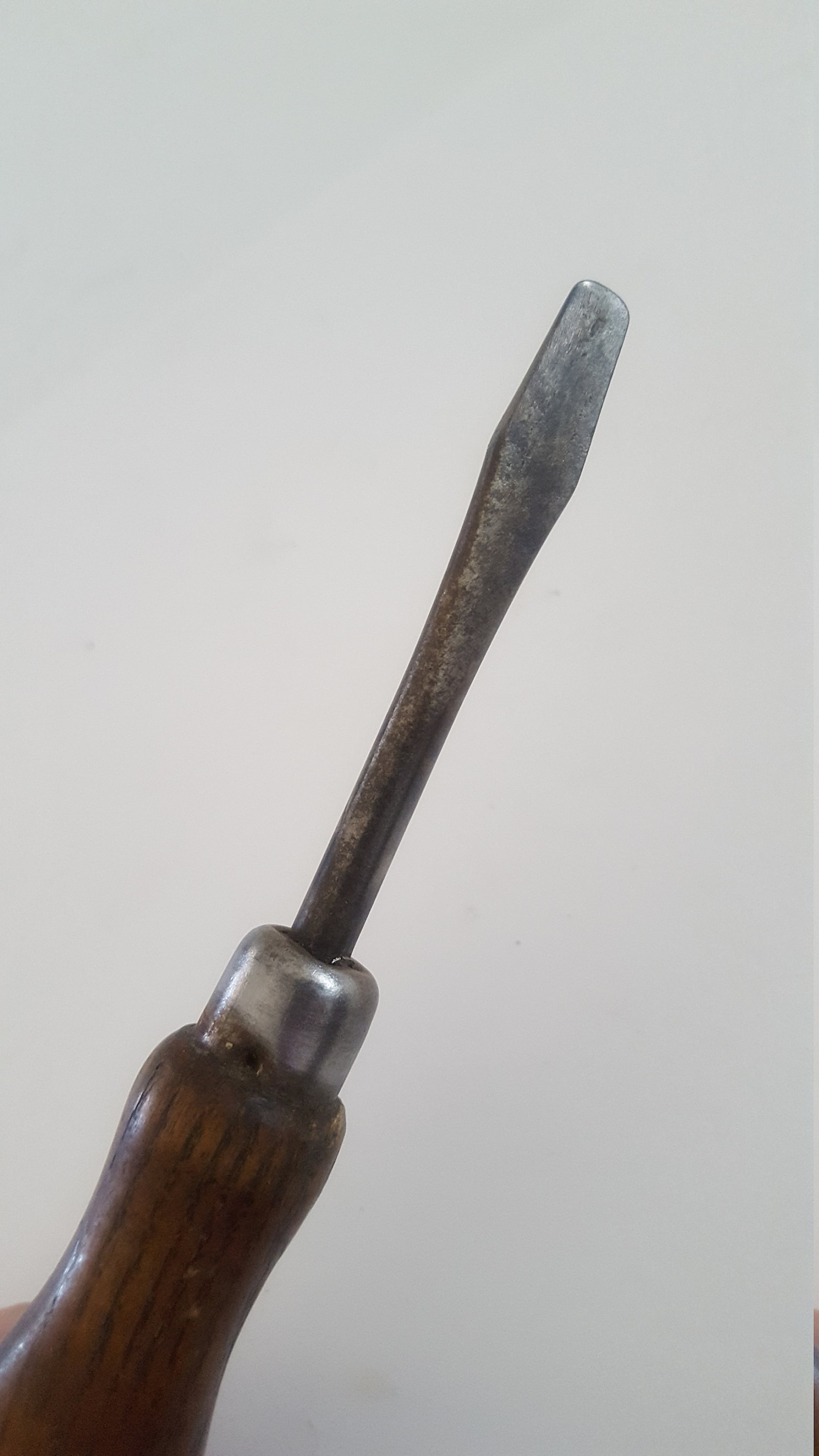 Vintage Flathead/slot Screwdriver, Wooden Handle Lathe Turned Hardwood ...