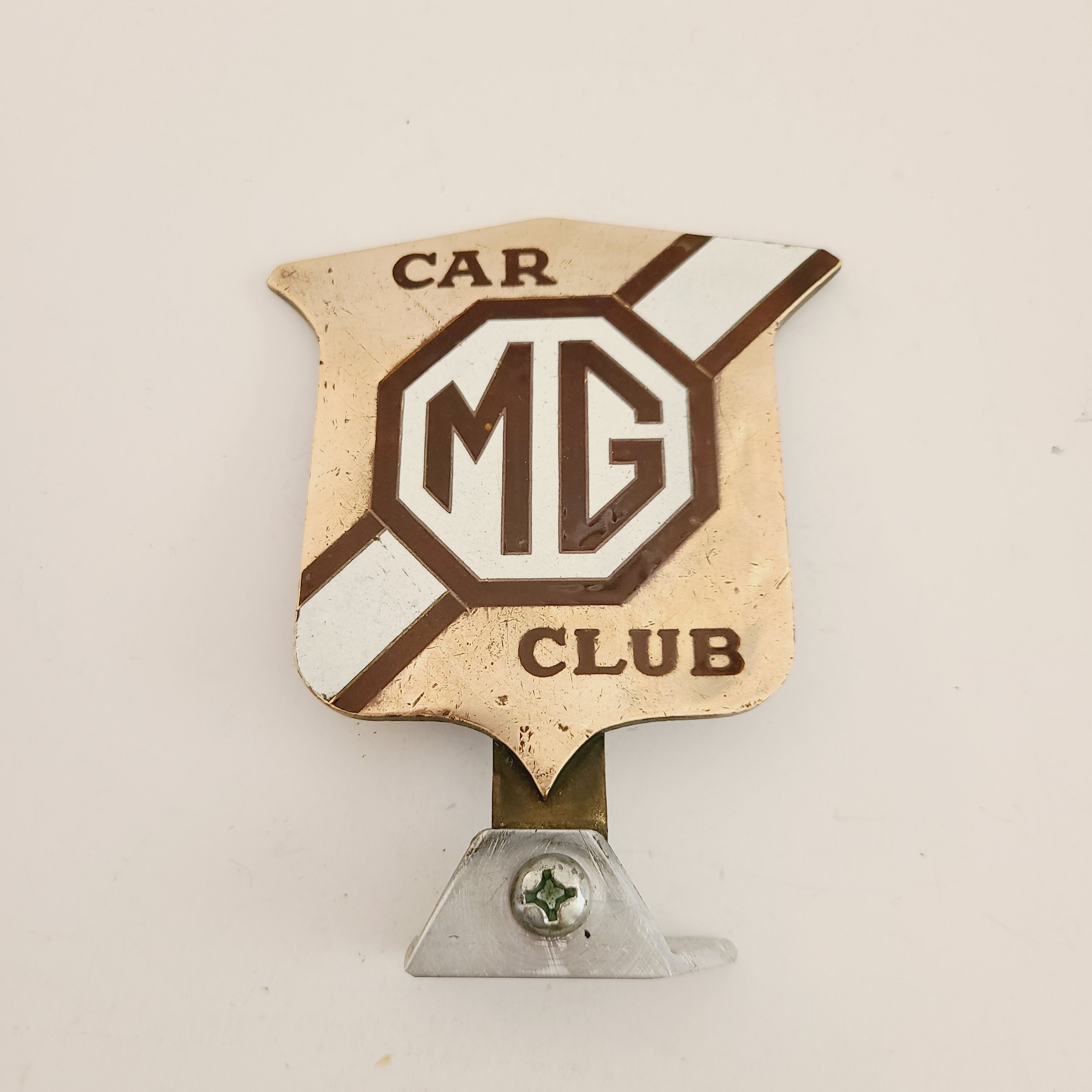 MG カークラブ　エンブレム　スティール製　未装着 MG カークラブ エンブレム スティール製 未装着 - メルカリ