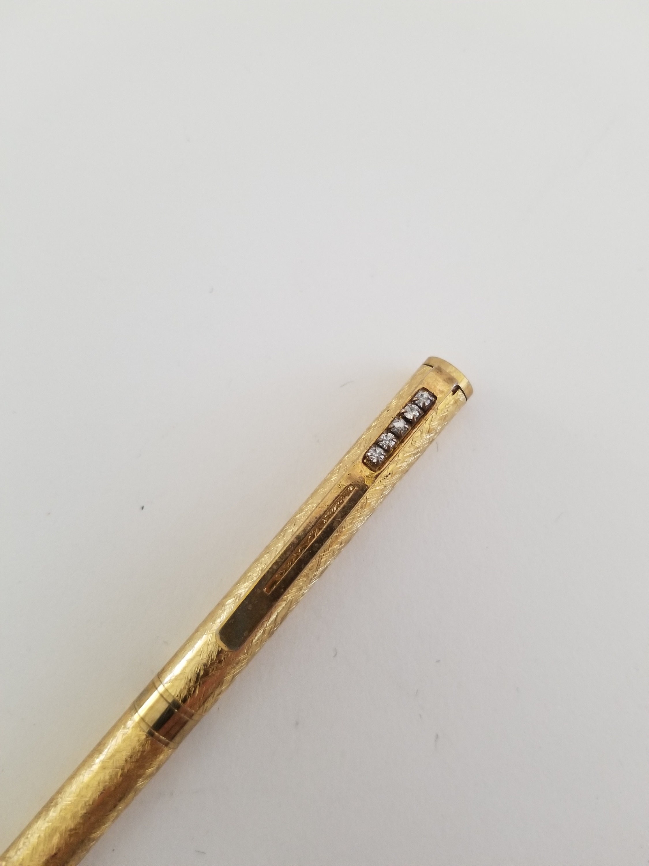 LOUIS VUITTON Sharp Pen Stylo Agenda Mechanical Pencil Gold Tone