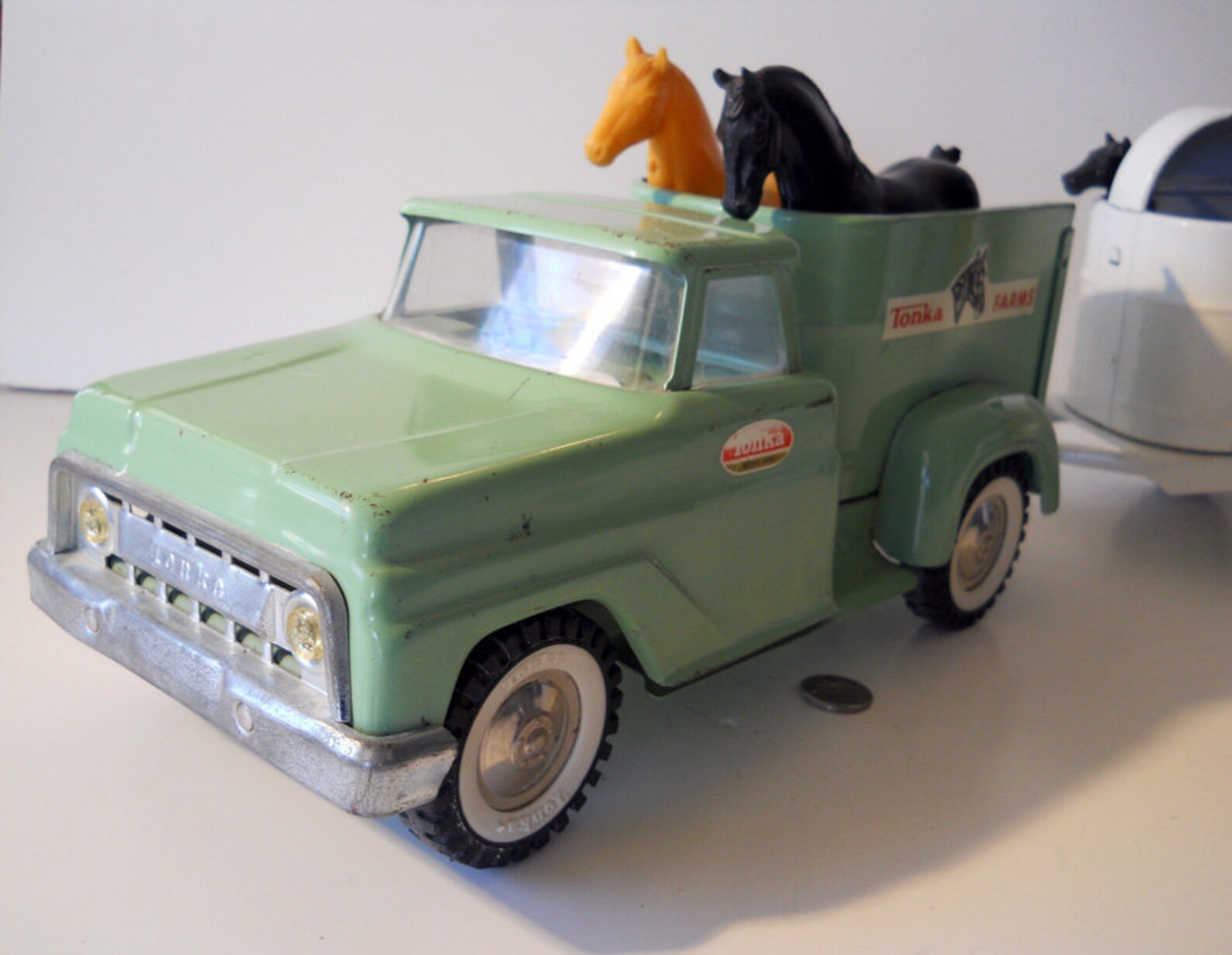 Complete Tonka Farms truck and horse trailer 1960's sweet Etsy