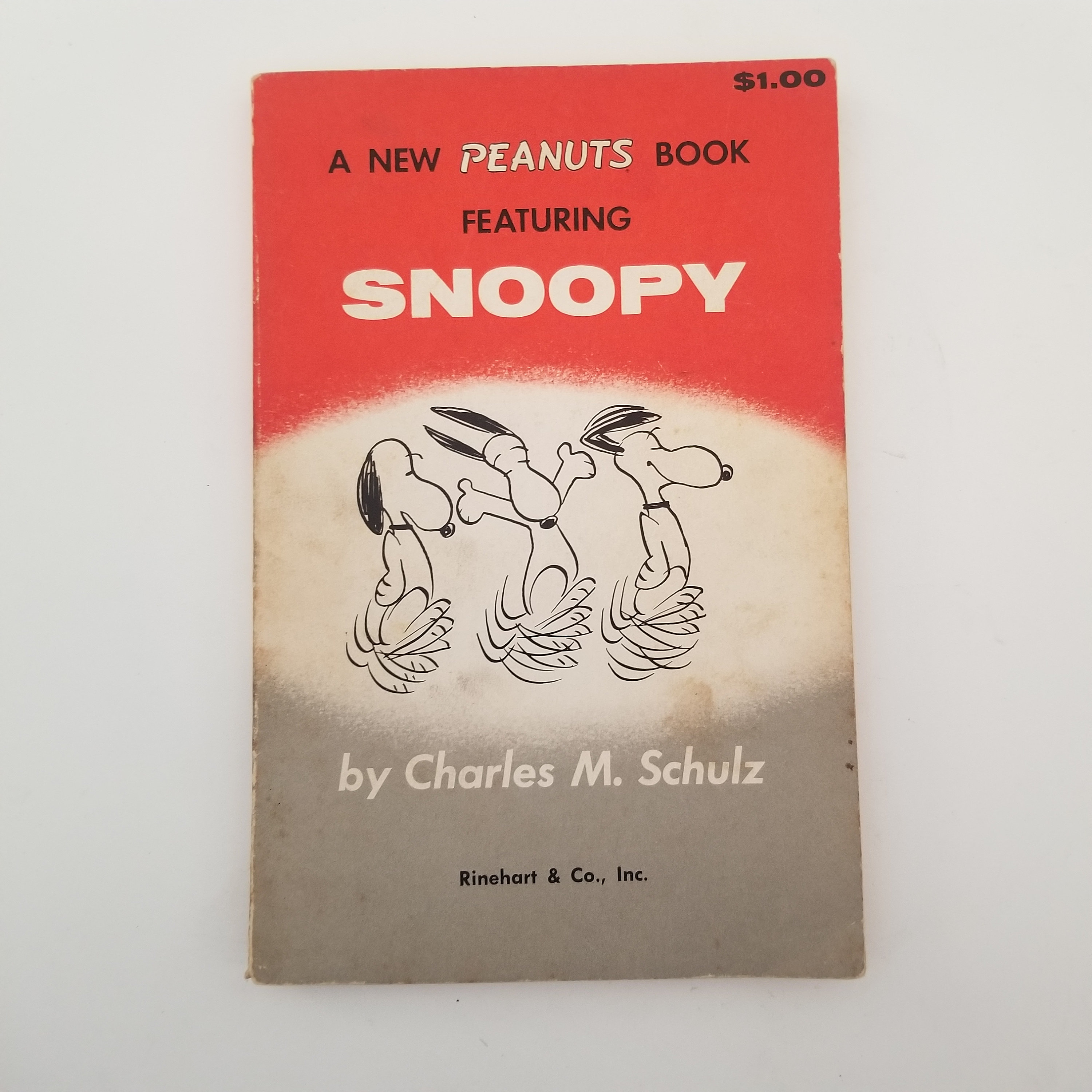 Vintage 1958 Early Printing of A New Peanuts Book, Featuring