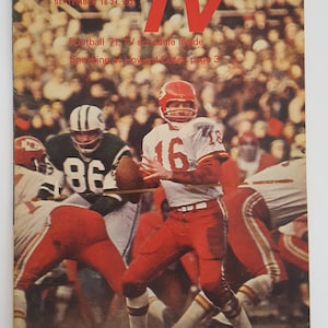 Vintage 1971 Chicago Tribune TV Week: Len Dawson, Kansas City Chiefs