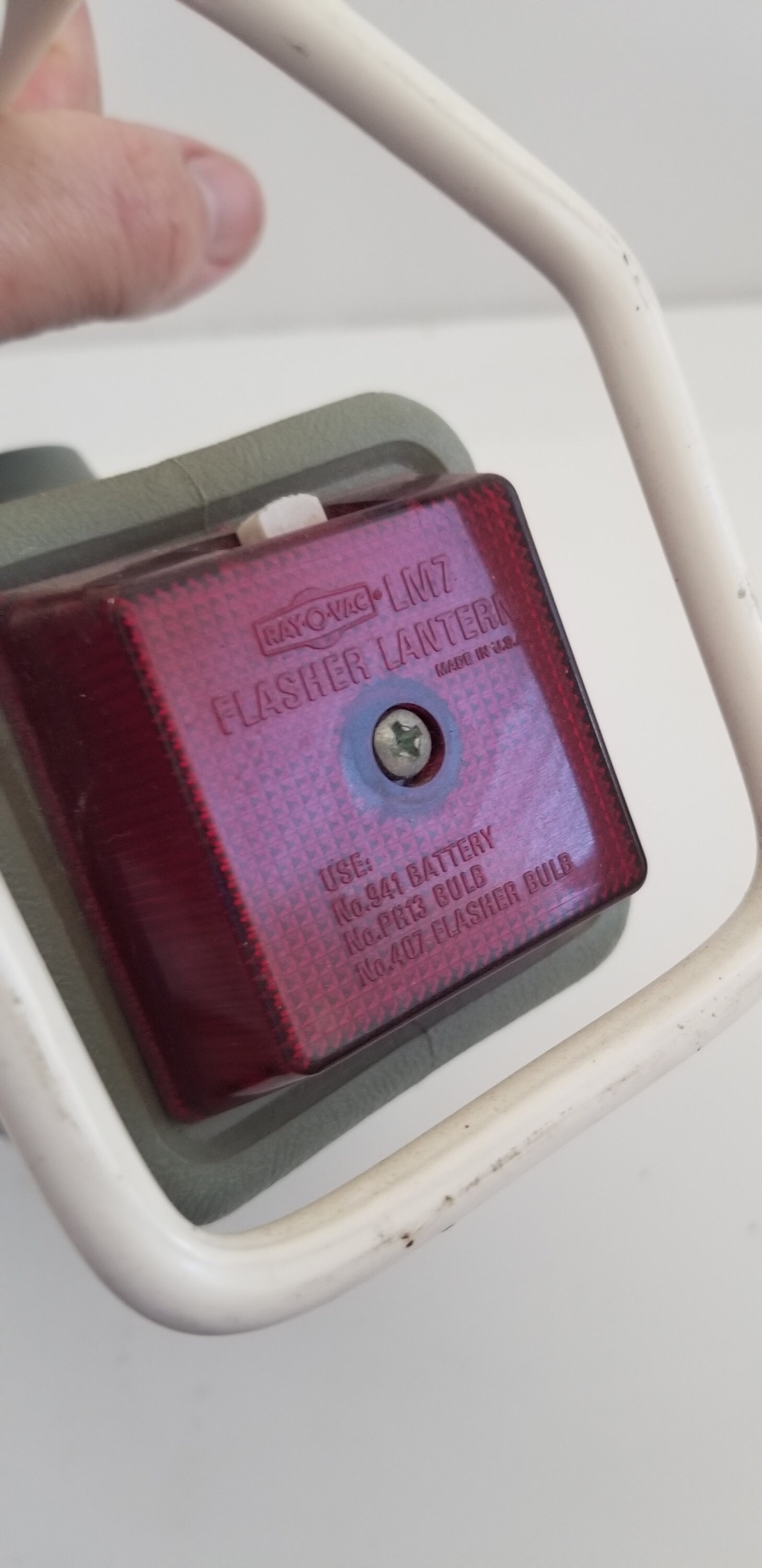 Lampe Lanterne Vintage Ray-O-Vac Nite Owl N°90-S - 6V - Boîte D'origine - USA