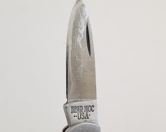 ●VINTAGE KNIFE BEAR MGC CUTLEY,MADE IN USA 625 3IN LOCKBACK(4102-428) CAMPING,FISHING,OUTDOORヴィンテージナイフ Vintage Bear MGC USA Small Single Blade Lock-back pocket