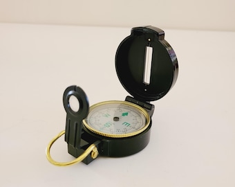 Vintage 1980s Lensatic Compass: Engineer Orienteering Tool - Etsy