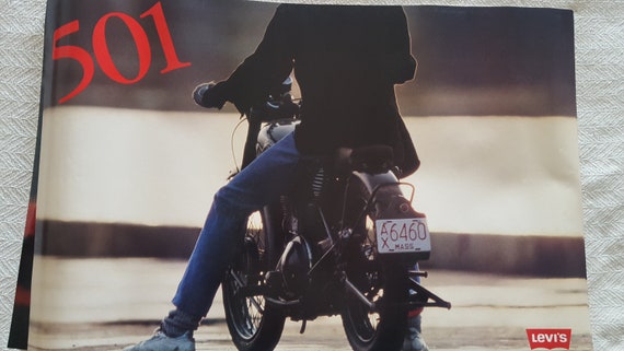Vintage 1987 Full Size Levis 501 Jeans Poster Guy on Vintage - Etsy UK