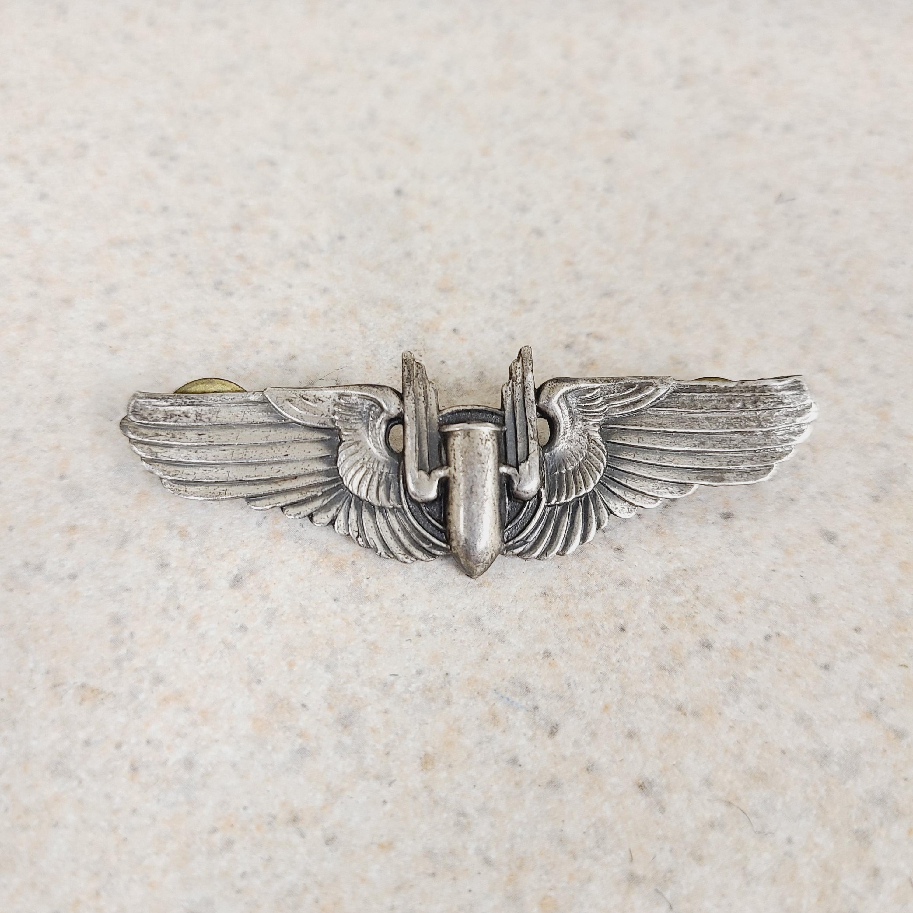 Vintage Circa 1943 WWII Era Sterling Silver U.S. Army Air Corps