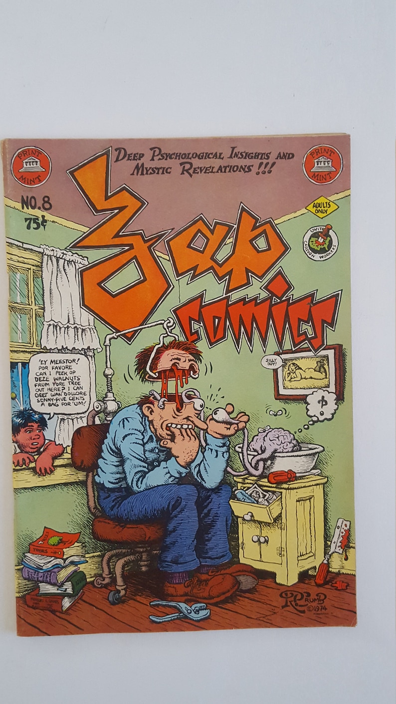 Vintage 1975 Zap Comics Adults Only R.Crumb Print Mint Apex | Etsy