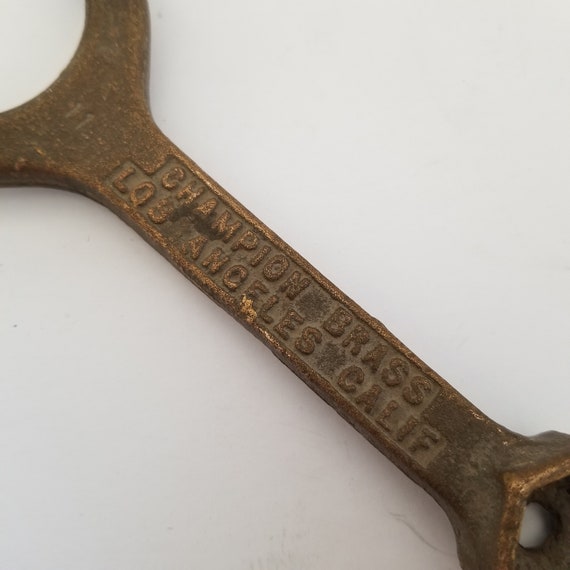 Vintage 1960's Champion Brass Los Angeles Calif. Sprinkler Adjusting  Spanner Wrench Good Usable Condition 