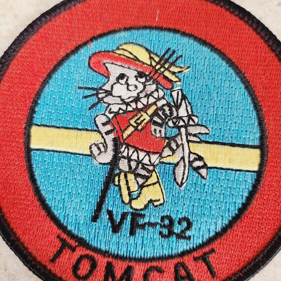 Vintage F-14 Tomcat Embroidered Patch: VF-32 Fighting Swordsmen - Etsy