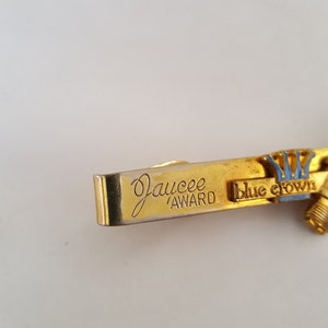 Vintage Jaycee Award Blue Crown Spark Plug Tie Clip Gold - Etsy