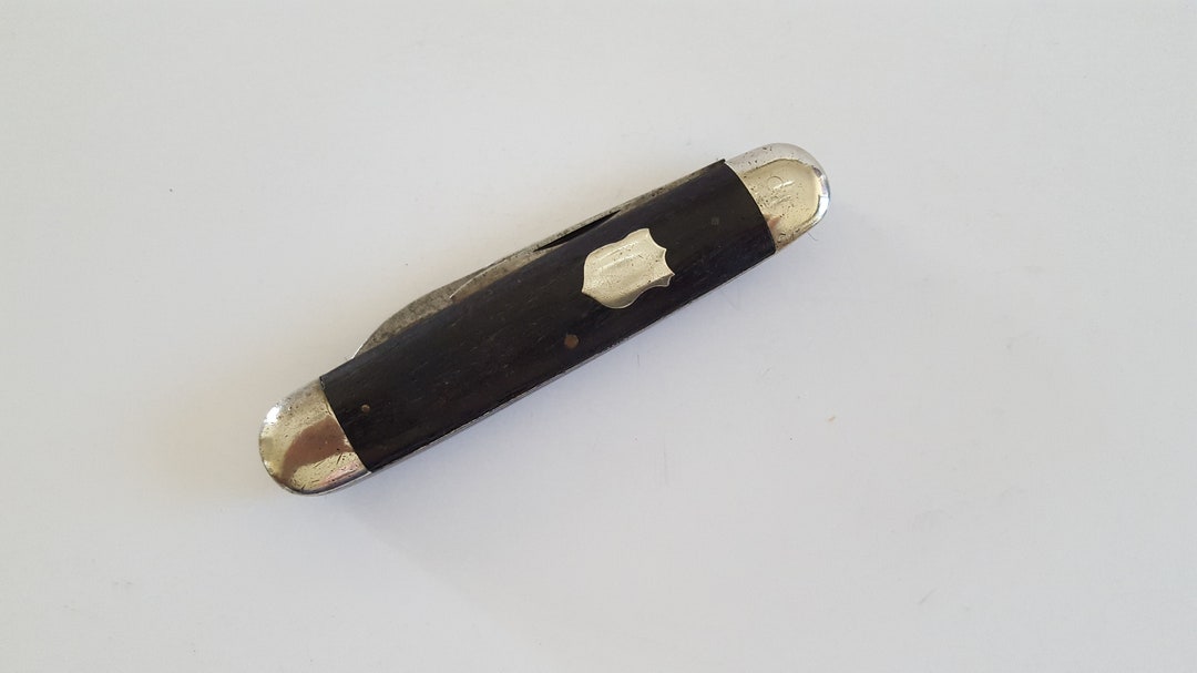 Antique Ulster Knife Company 2 Blade Pocket Knife, Nickel