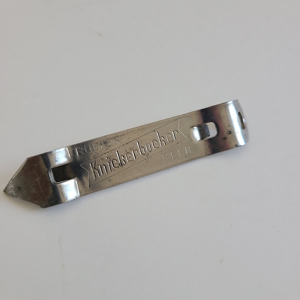 Vintage church key 1950's  Rupert Knickerbocker Beer, can and bottle opener