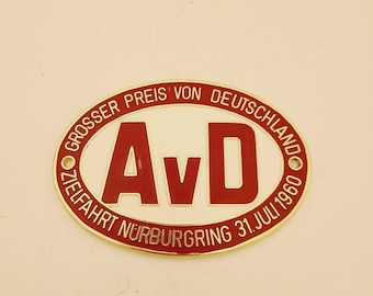 Poster Vintage Nürburgring 1934 - Haute Qualité 50x70 Cm, Papier, Affiche Auto Rétro