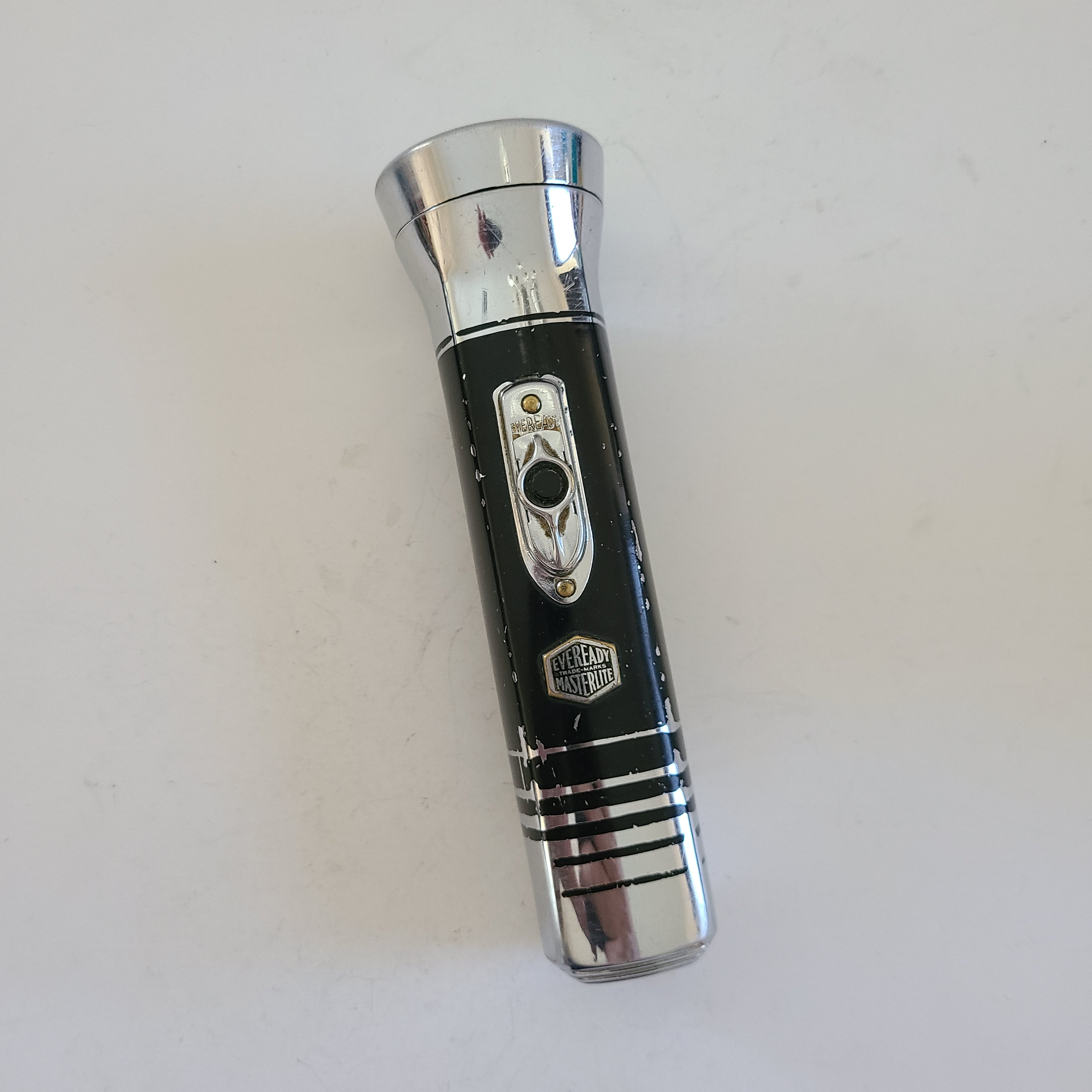 Vintage 1954 Eveready Masterlite Flashlight: Chrome & Copper - Etsy