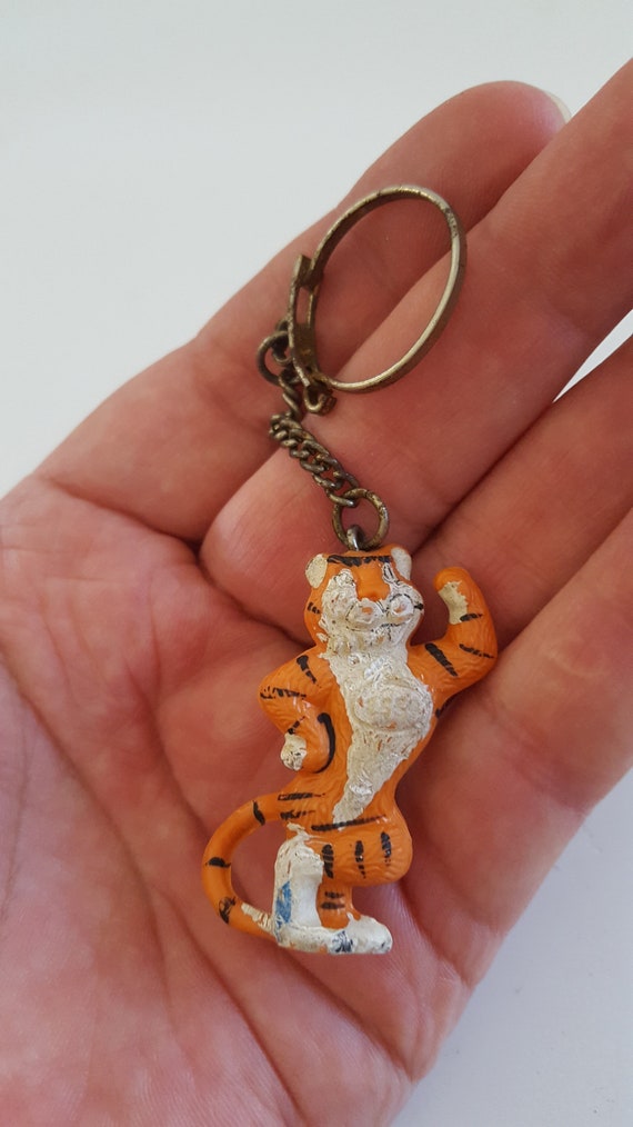 Vintage 1960s Esso Tiger Keychain: Vinyl Advertising Mascot - Etsy
