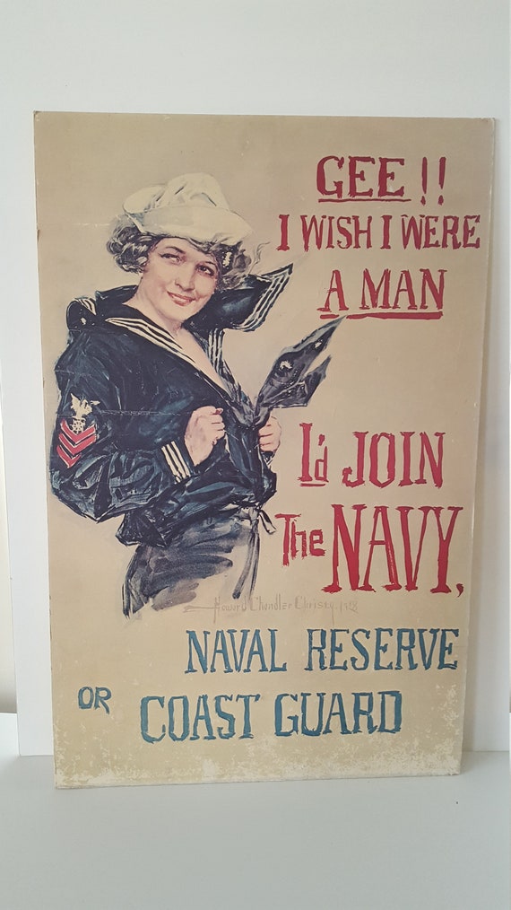 NAVY GIRL Famous WWI Howard Chandler Christy Poster