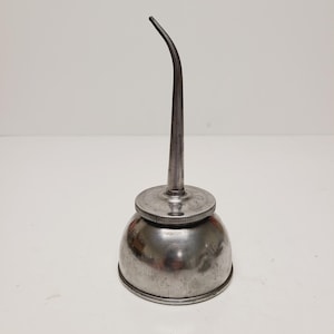 Antique Gustave Lidseen Thumb Oiler: Early 1900s Welded Steel, Cleaned & Polished