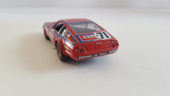 Vintage 1973 Solido Ferrari 365 GTB4: 1974 Lemans No.71 Shell, 1