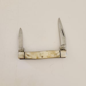 Vintage Case XX Small Stockman Pocket Knife: 1978 Mother of Pearl