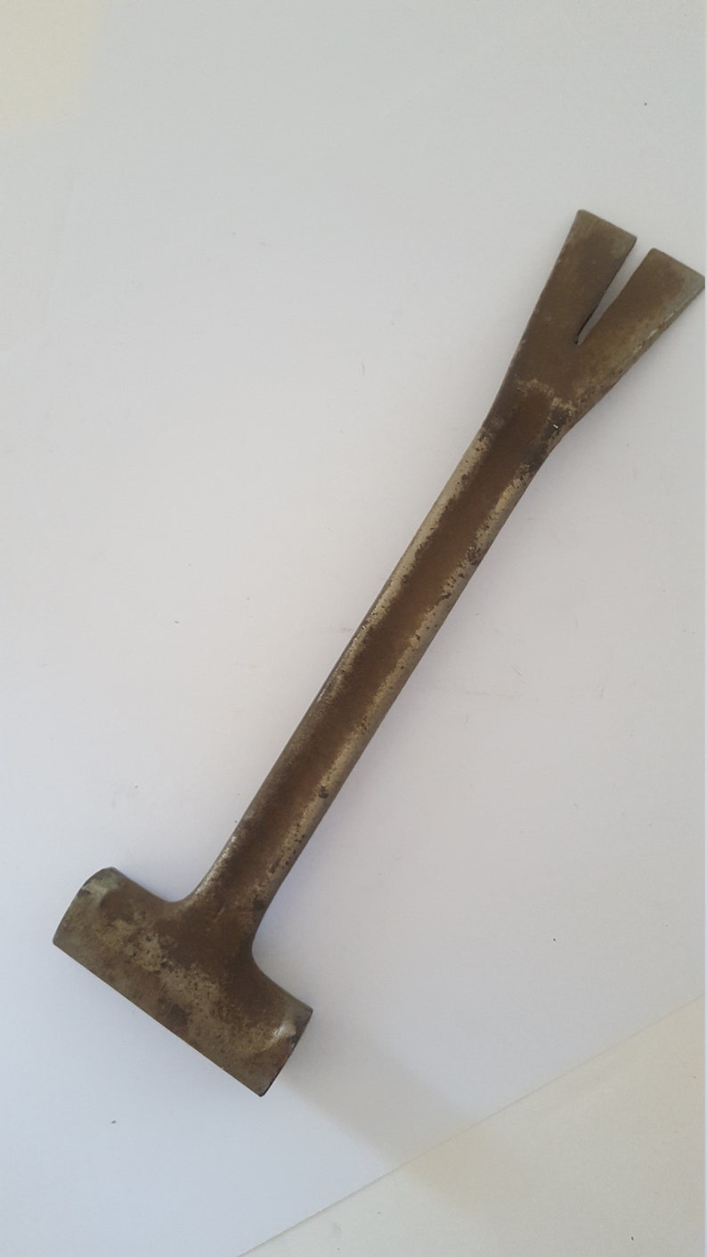 Antique unmarked crate hammer pry bar warranted Etsy