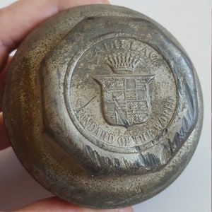 Antique Circa 1916-1918 Cadillac Wheel Hub Grease Cap 9-point Crown ...
