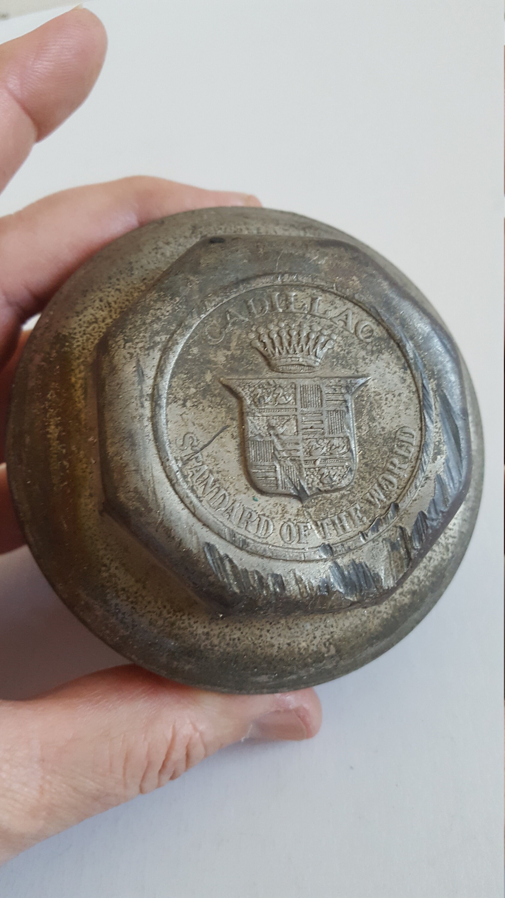 Antique Circa 1916-1918 Cadillac Wheel Hub Grease Cap 9-point Crown ...