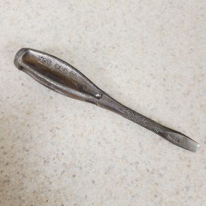Antique c1905 Billings & Spencer Co No.12 heavy duty screwdriver forged steel, small machinist style 4 3/4&quot;