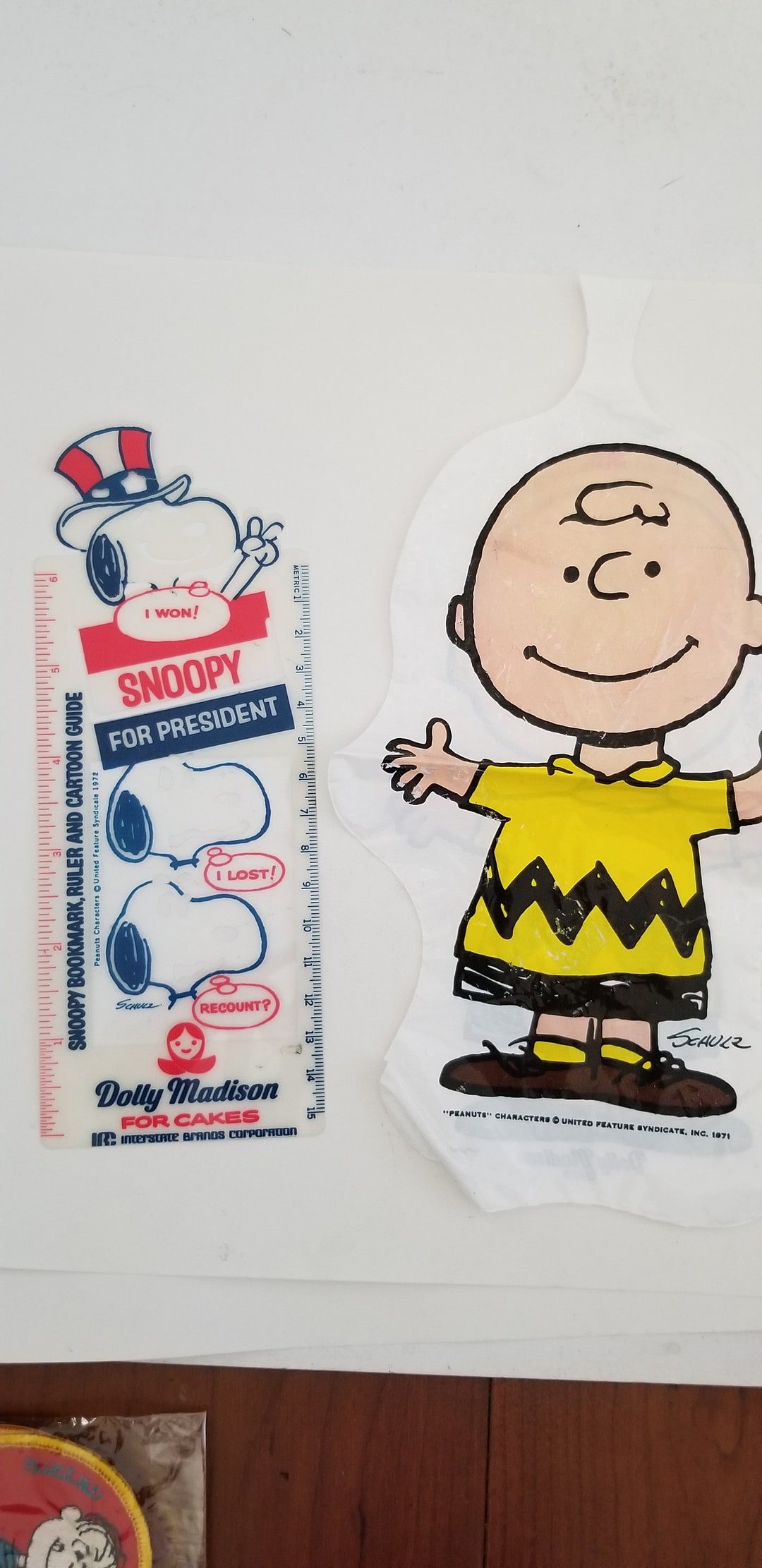 Vintage Circa 1971 Dolly Madison Cakes Peanuts Characters Charlie Brown