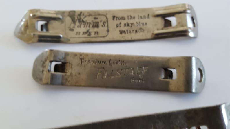 Vintage lot of 3 circa 1950/'s to 1960/'s beer can openers Hamm/'s Beer Olympia Beer and Falstaff