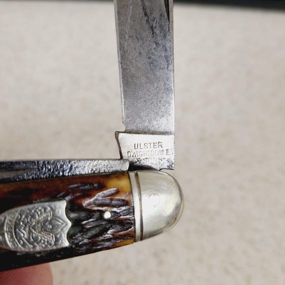 Antique Ulster Boy Scouts Pocket Knife: Dwight Devine & Sons No